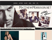 Tablet Screenshot of matthew-morrison.net